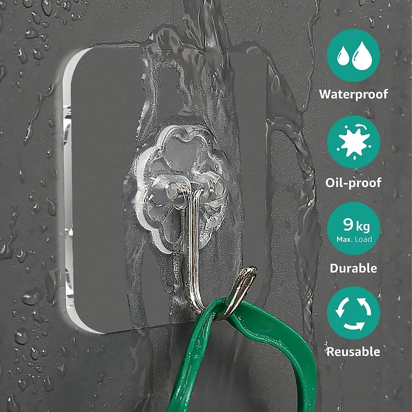 Self Adhesive Hooks-Nail Free Wall Hook No-Drill