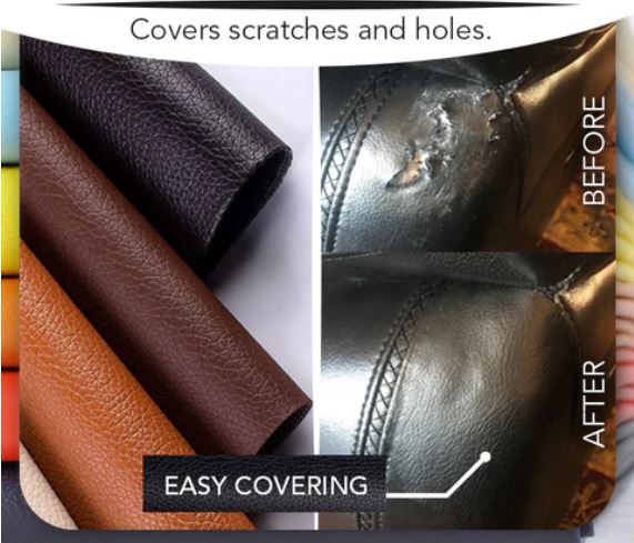 QUICK FIX Leather Repair Patch (Black )