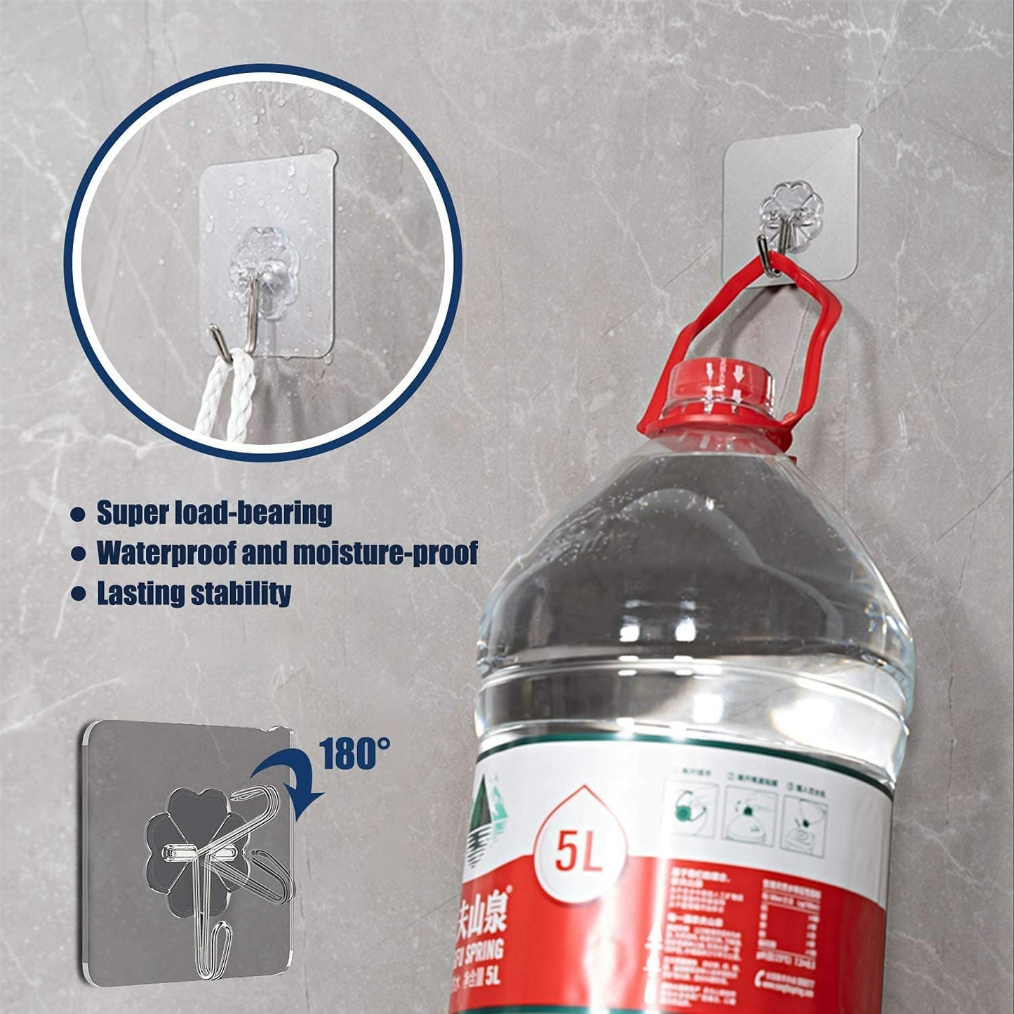 Self Adhesive Hooks-Nail Free Wall Hook No-Drill