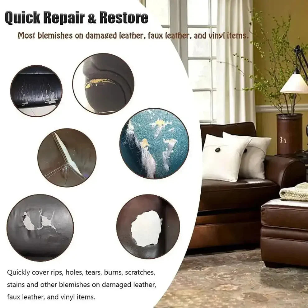 QUICK FIX Leather Repair Patch (Black )