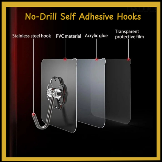 Self Adhesive Hooks-Nail Free Wall Hook No-Drill