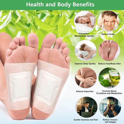 Detox Foot Patches - Stress Relief & Detoxification (Pack of 10)